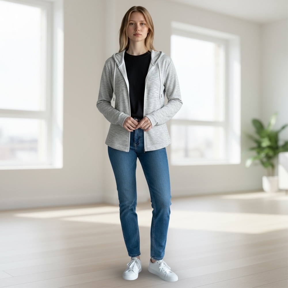 COLUMBIA Zip Light Hoodie. Size Medium